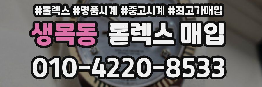 생목동 롤렉스 매입