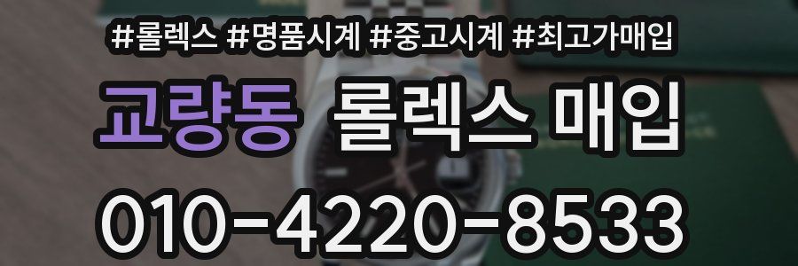 교량동 롤렉스 매입