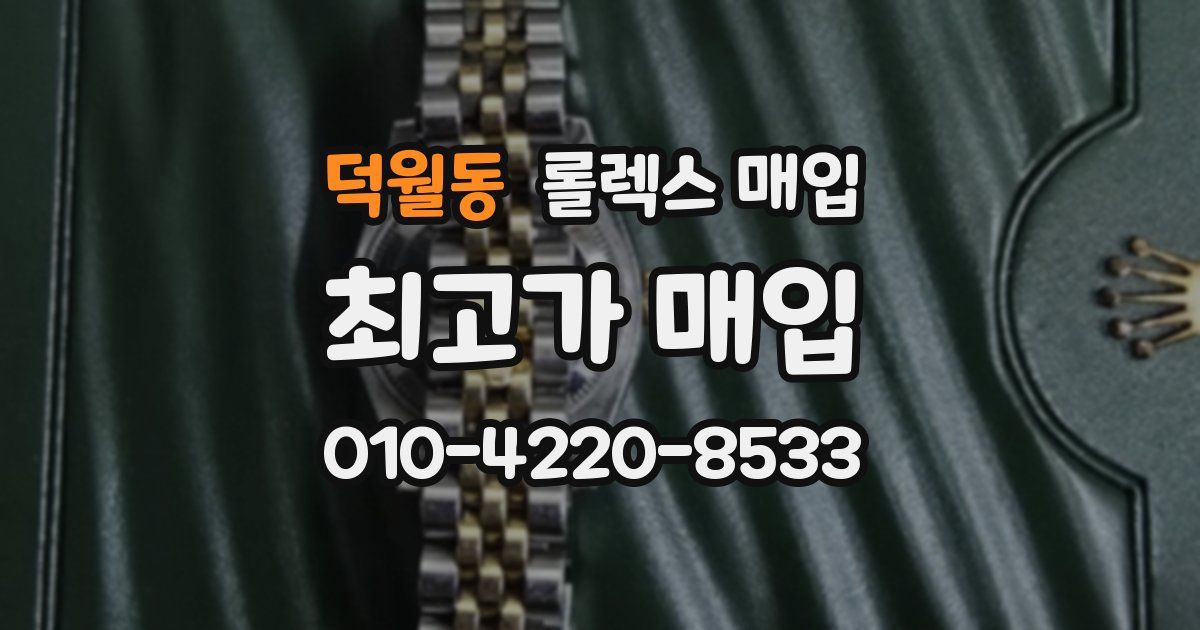 덕월동 롤렉스 매입