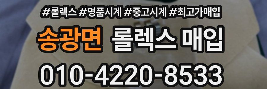 송광면 롤렉스 매입