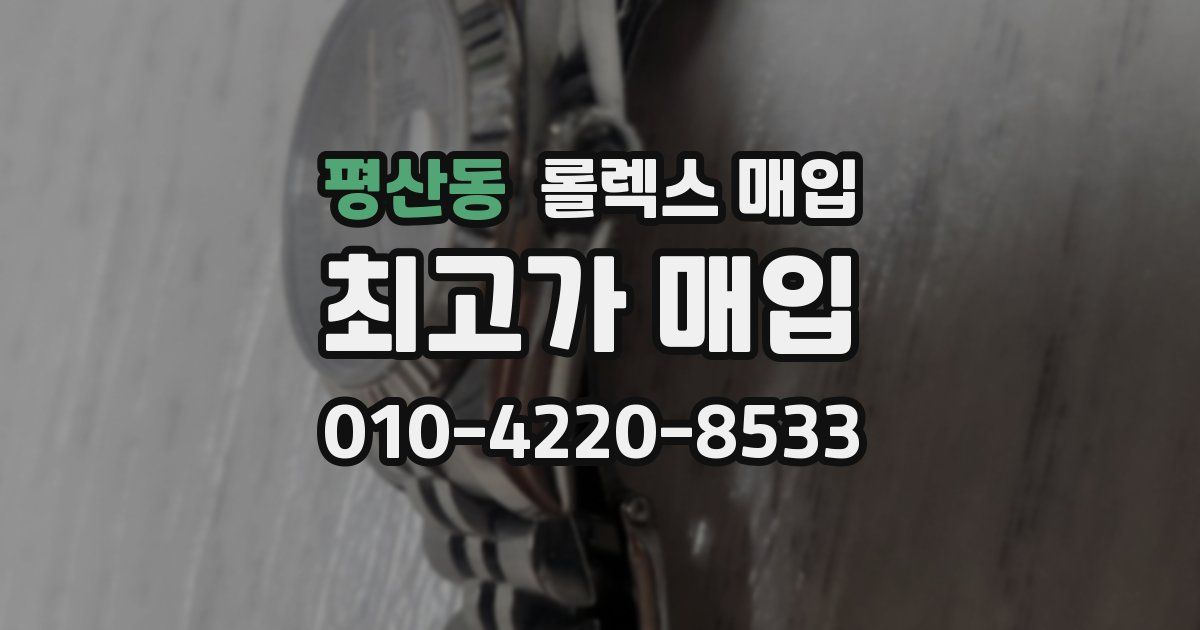 평산동 롤렉스 매입
