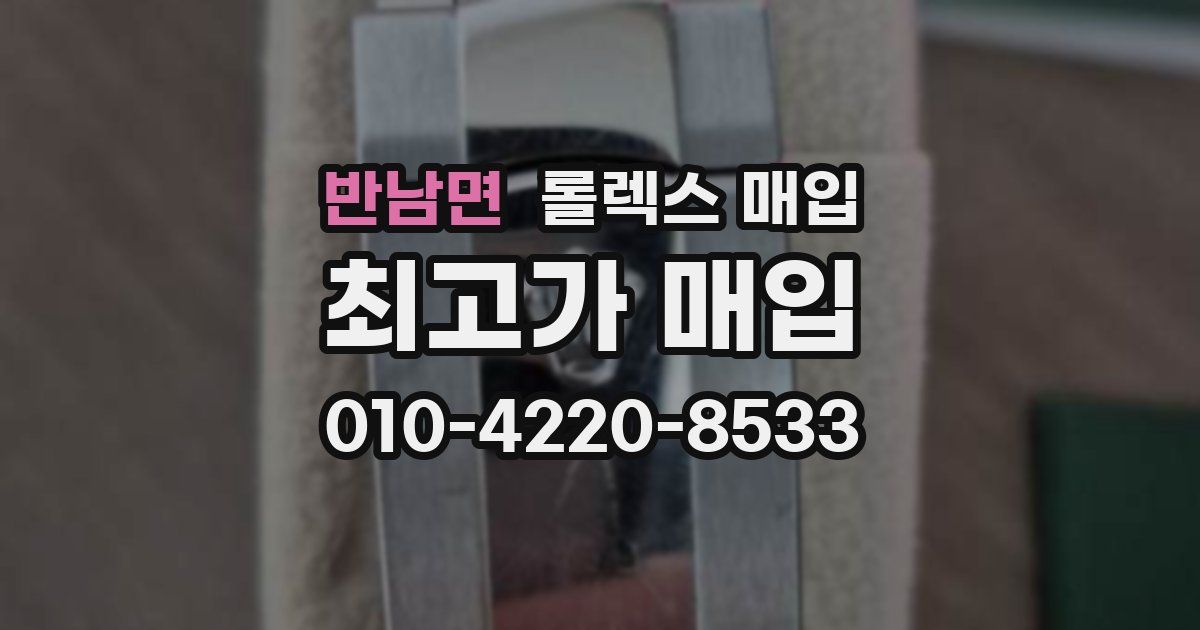 반남면 롤렉스 매입