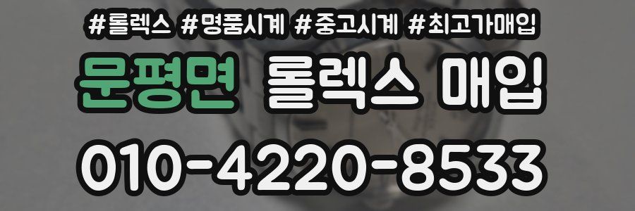 문평면 롤렉스 매입
