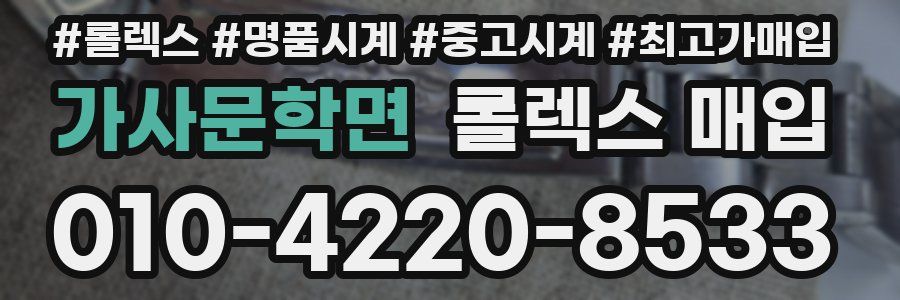 가사문학면 롤렉스 매입