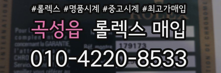 곡성읍 롤렉스 매입