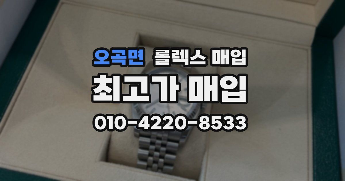 오곡면 롤렉스 매입