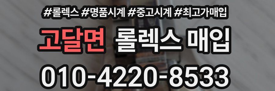 고달면 롤렉스 매입