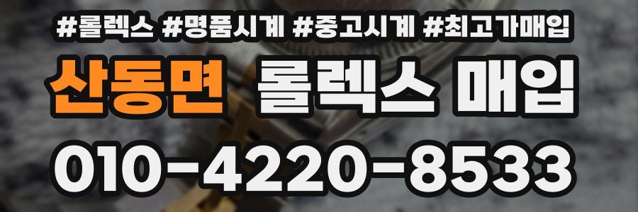 산동면 롤렉스 매입