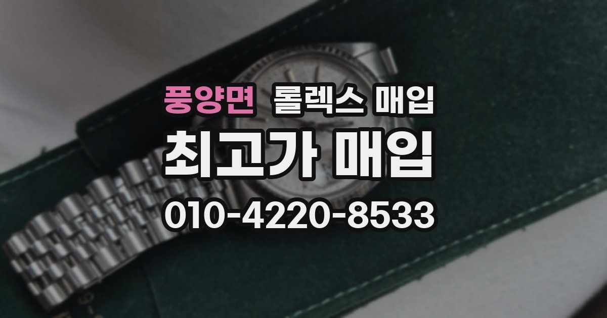 풍양면 롤렉스 매입