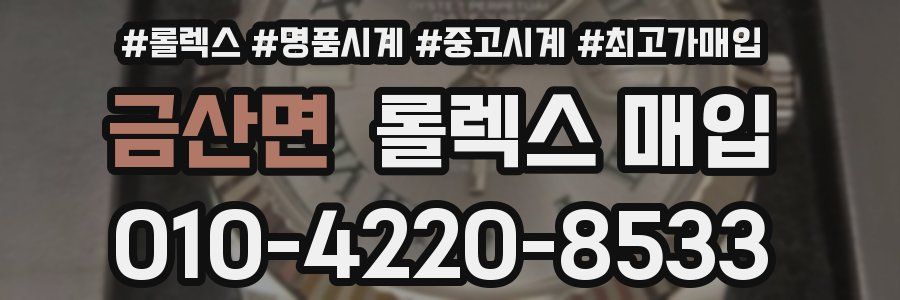 금산면 롤렉스 매입