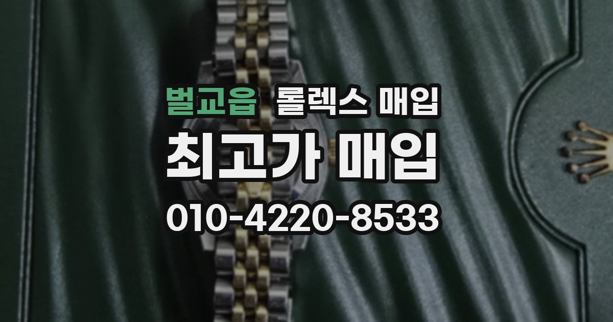 벌교읍 롤렉스 매입