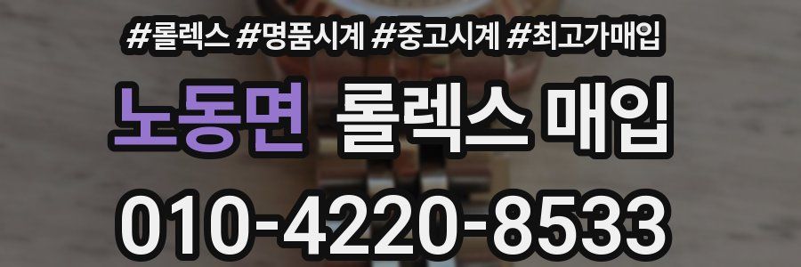 노동면 롤렉스 매입