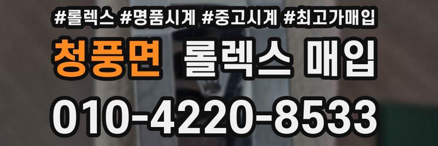청풍면 롤렉스 매입