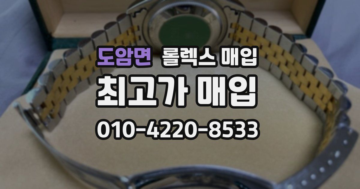도암면 롤렉스 매입