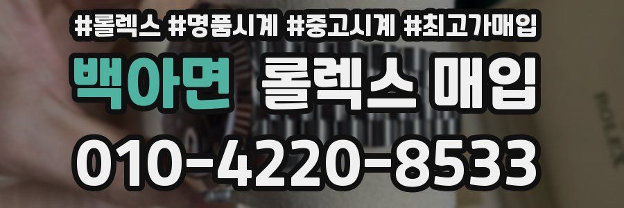 백아면 롤렉스 매입