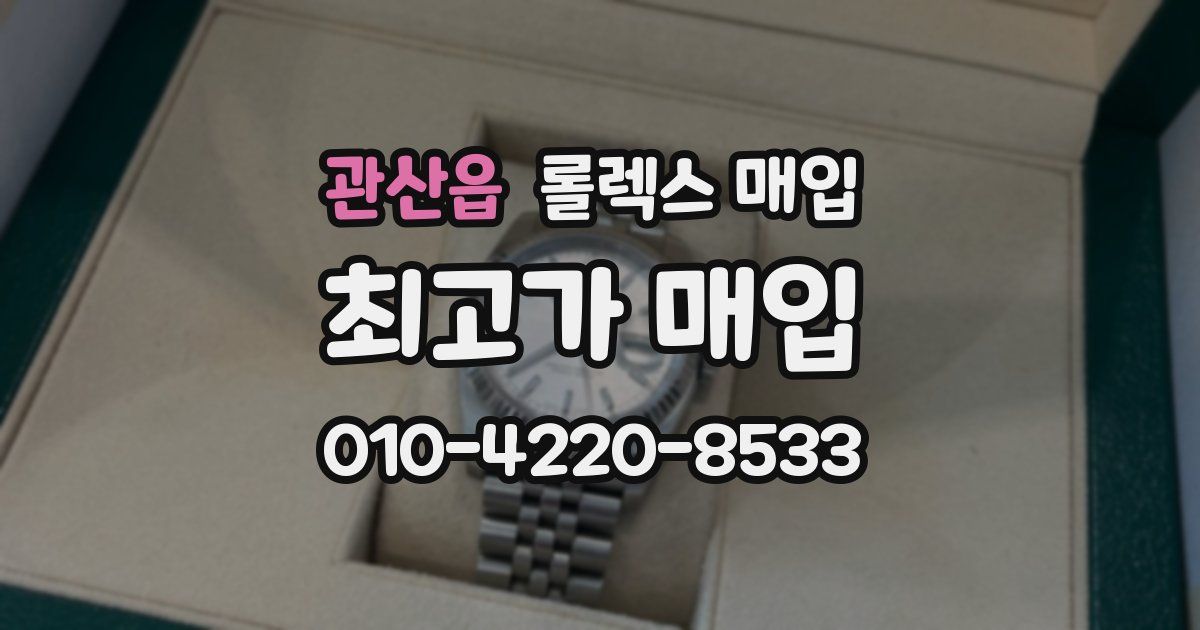 관산읍 롤렉스 매입