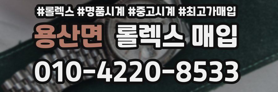 용산면 롤렉스 매입