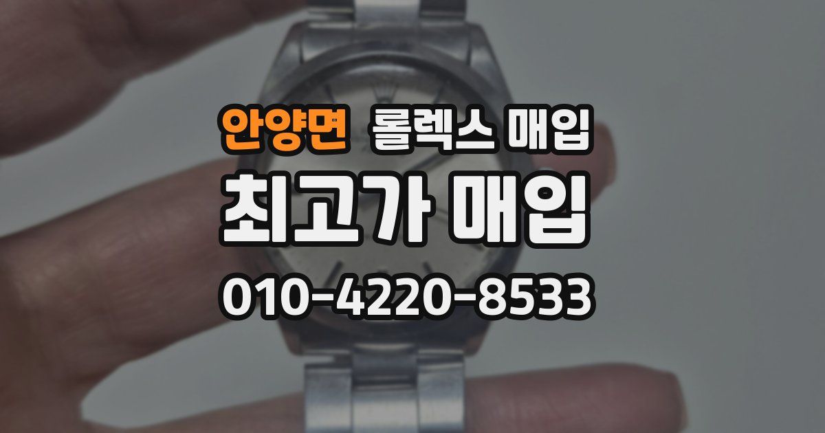 안양면 롤렉스 매입