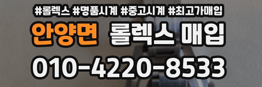 안양면 롤렉스 매입