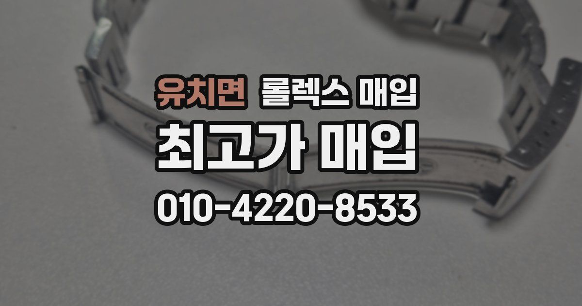 유치면 롤렉스 매입