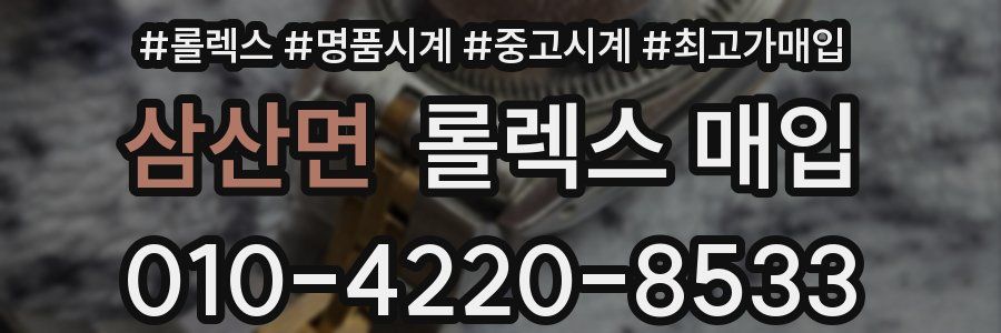 삼산면 롤렉스 매입