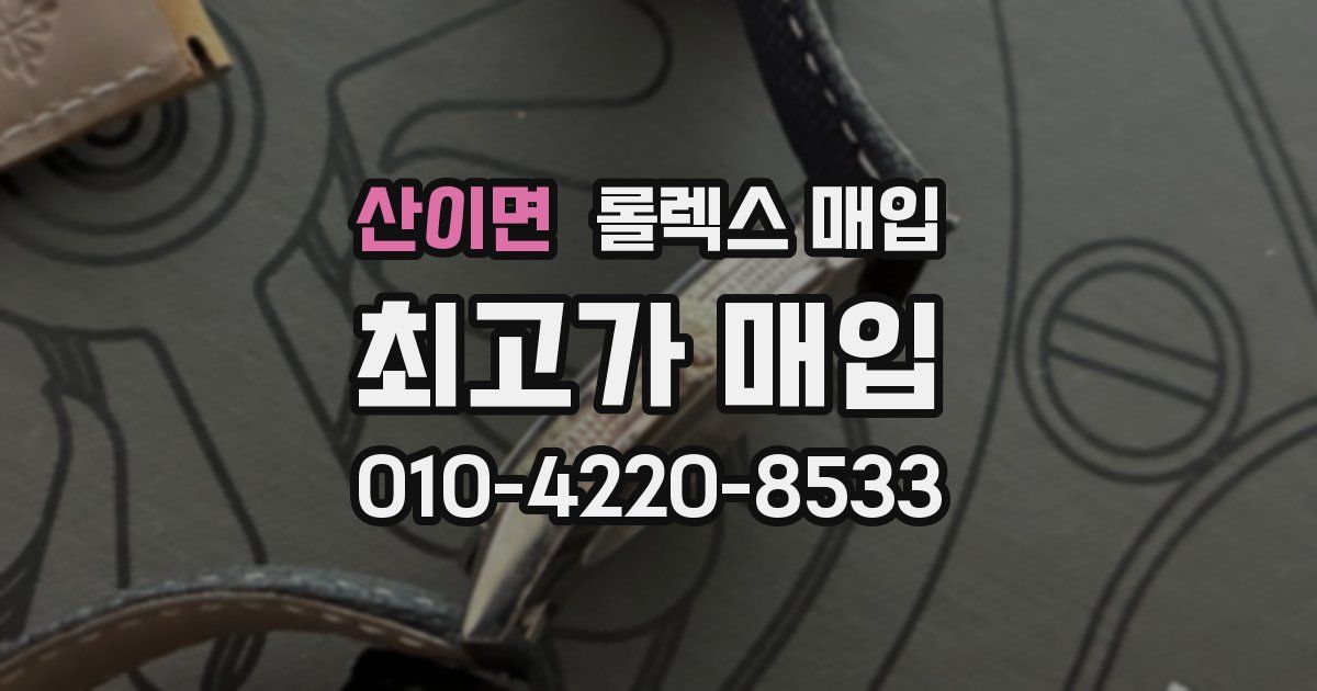 산이면 롤렉스 매입