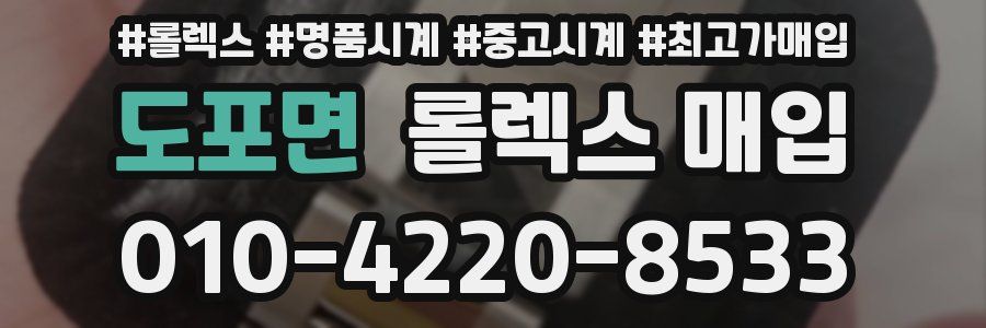 도포면 롤렉스 매입