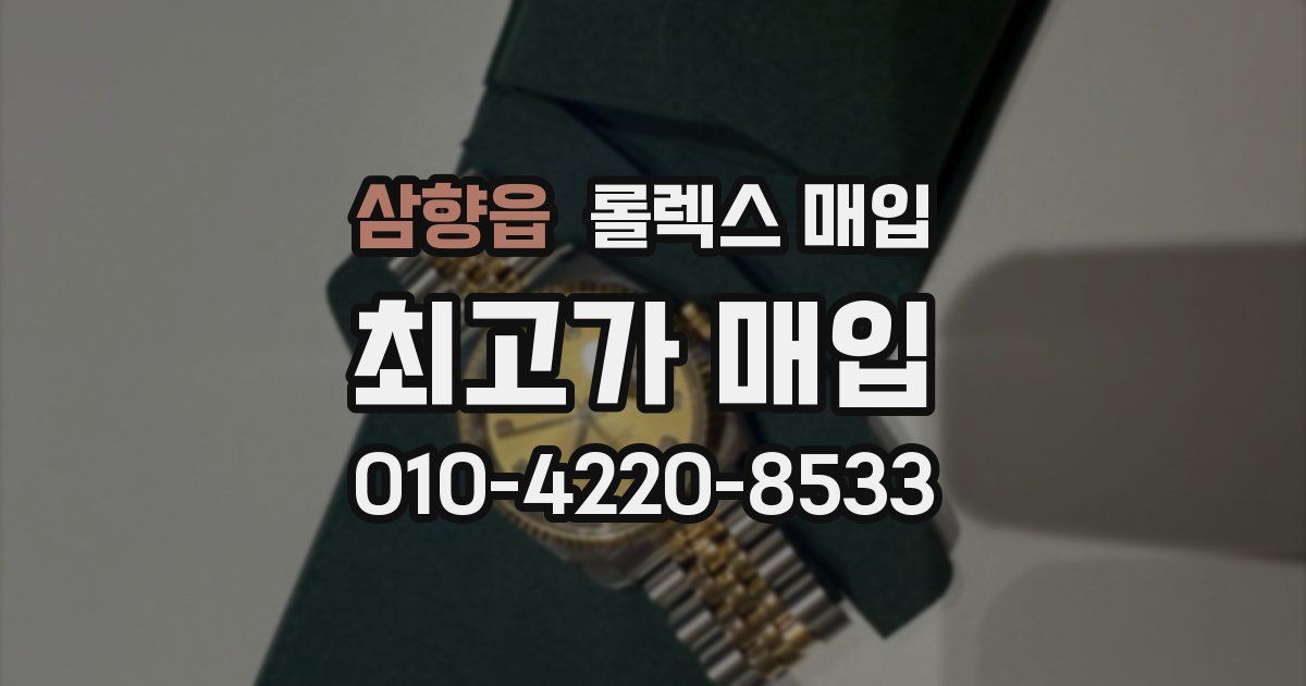 삼향읍 롤렉스 매입