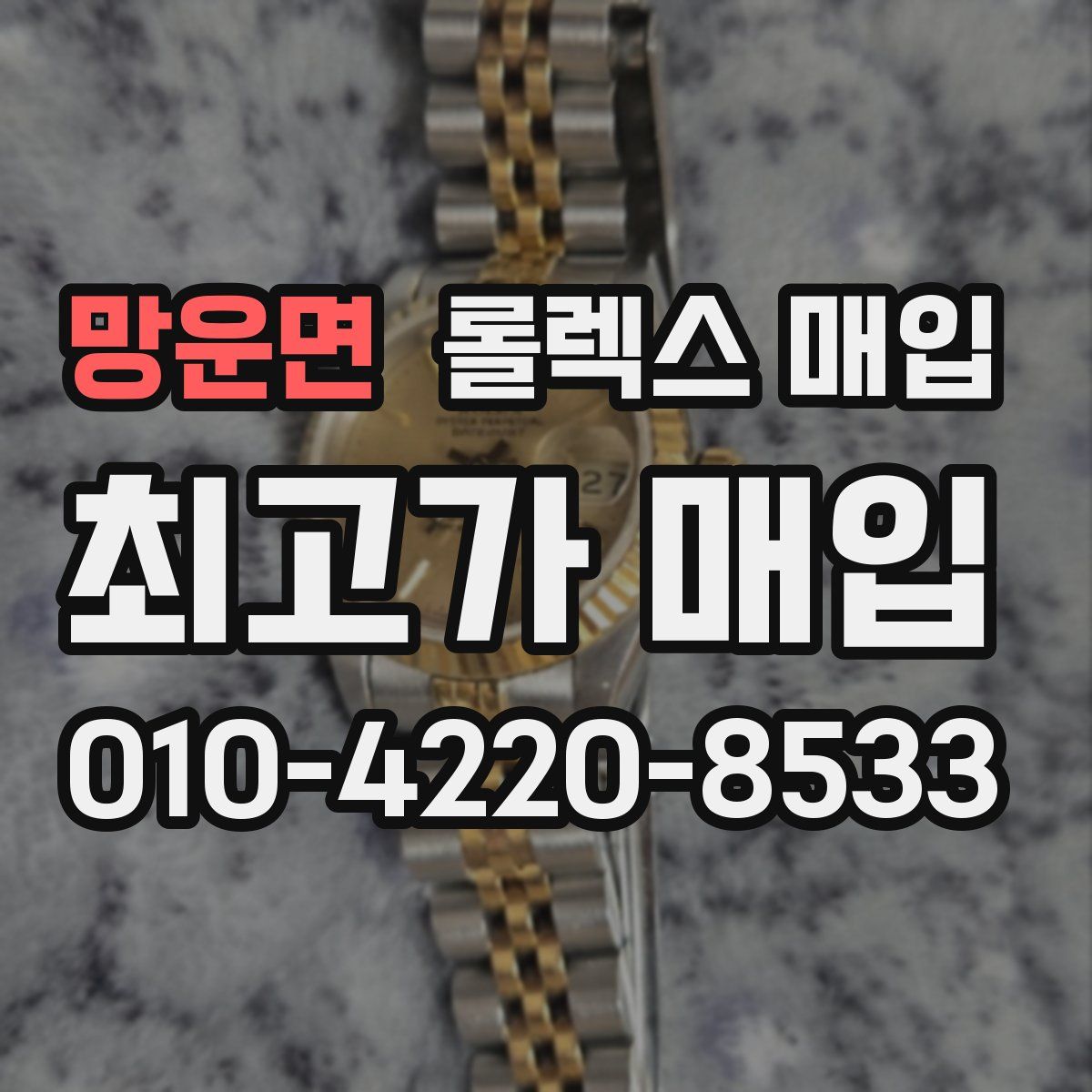 망운면 롤렉스 매입