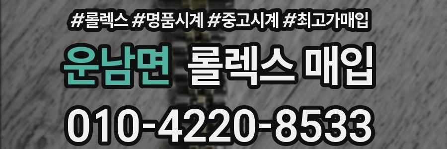 운남면 롤렉스 매입