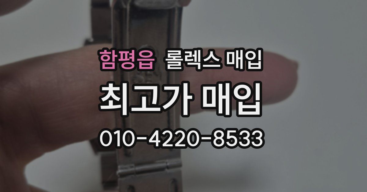 함평읍 롤렉스 매입