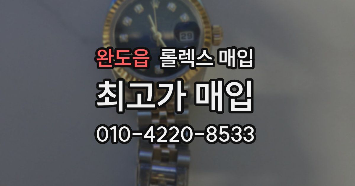 완도읍 롤렉스 매입