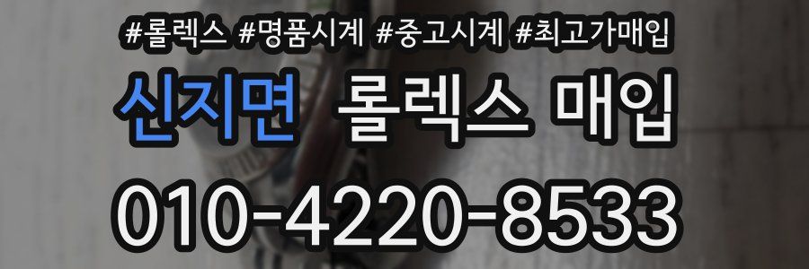 신지면 롤렉스 매입