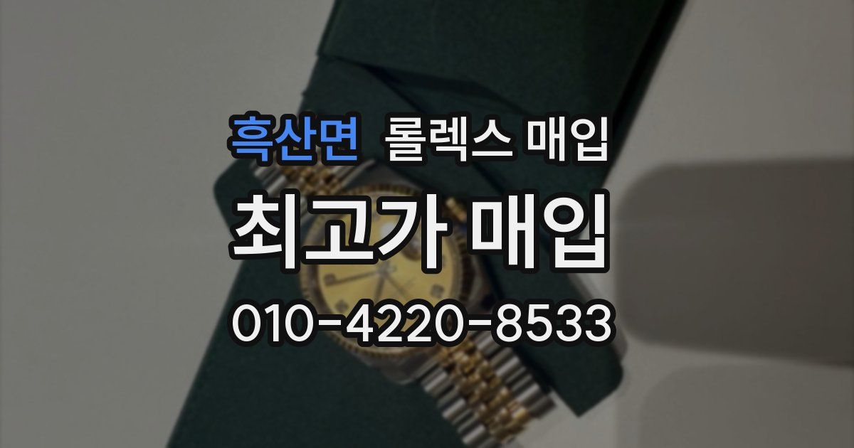 흑산면 롤렉스 매입