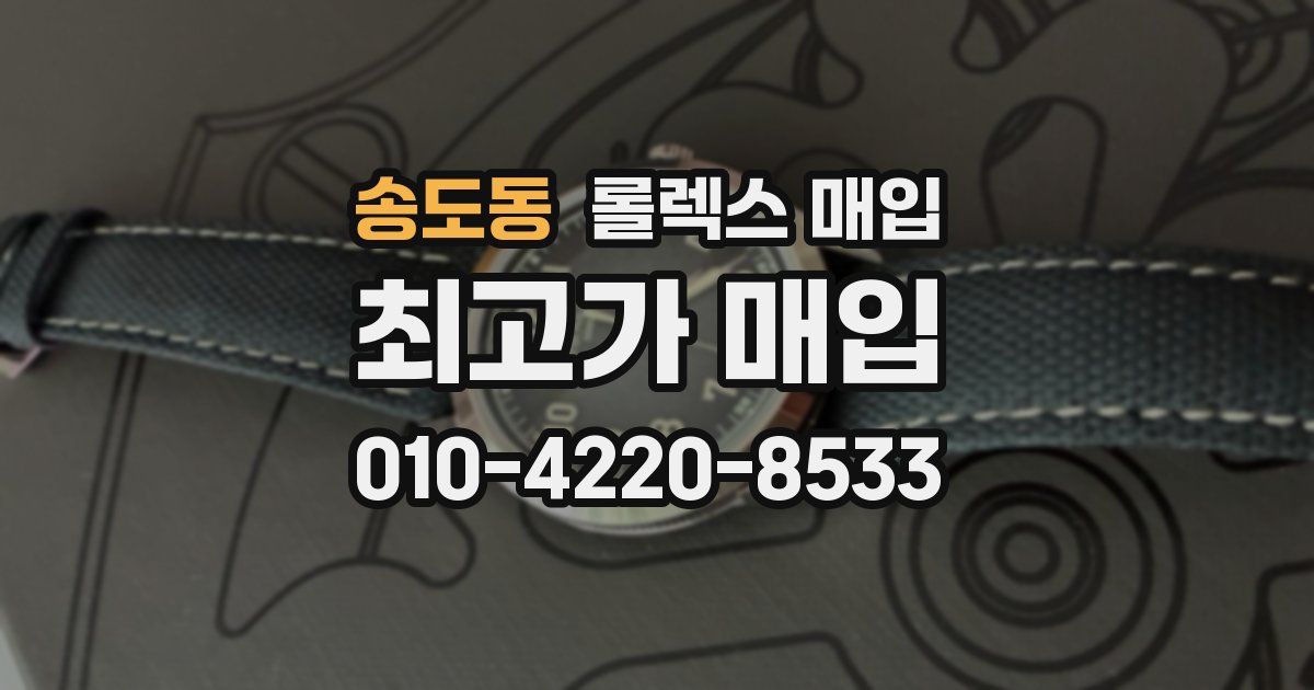 송도동 롤렉스 매입