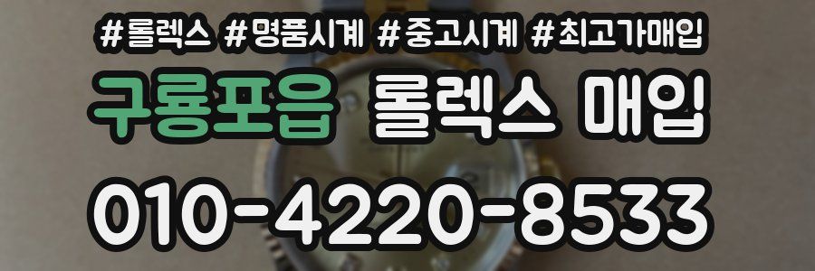 구룡포읍 롤렉스 매입