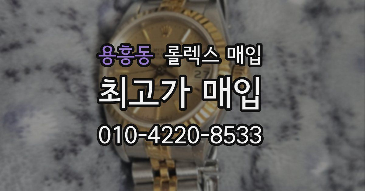 용흥동 롤렉스 매입