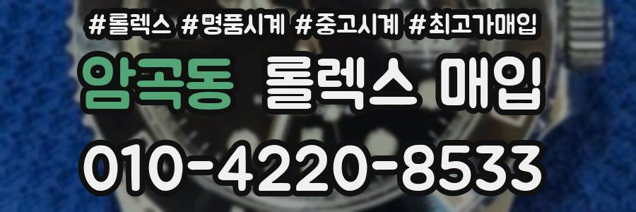 암곡동 롤렉스 매입