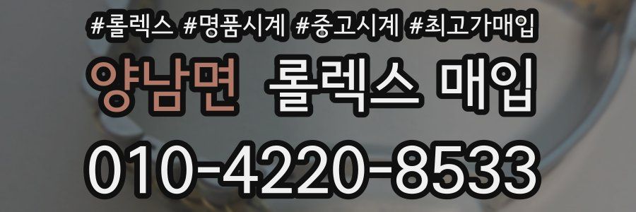 양남면 롤렉스 매입