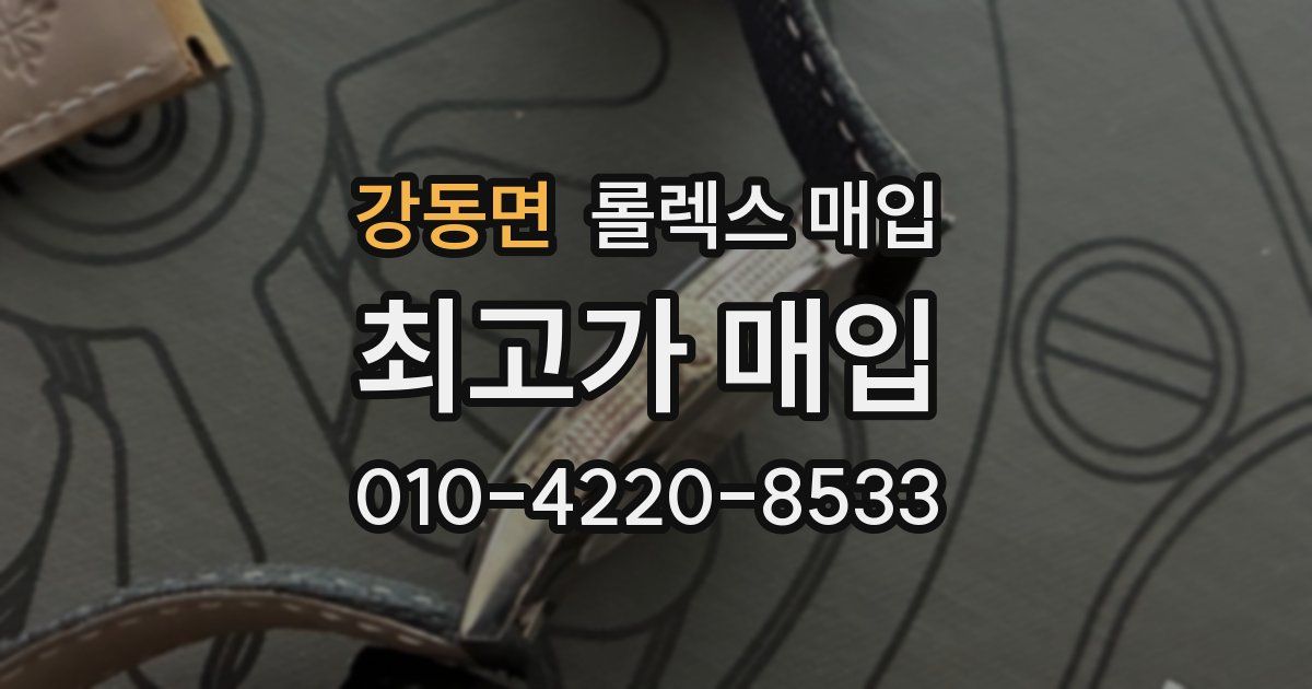 강동면 롤렉스 매입