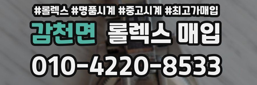 감천면 롤렉스 매입