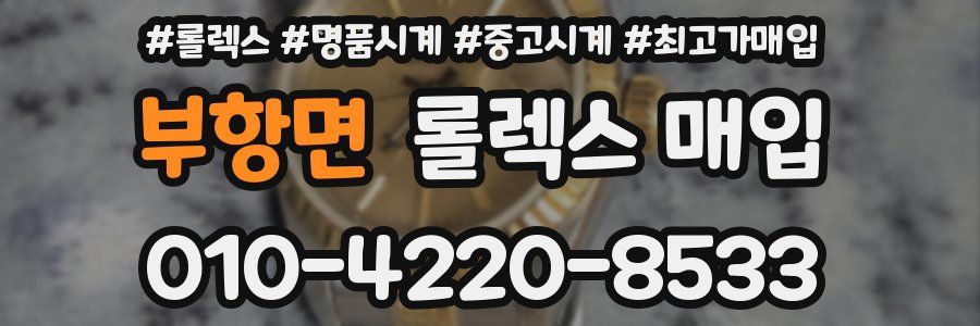 부항면 롤렉스 매입