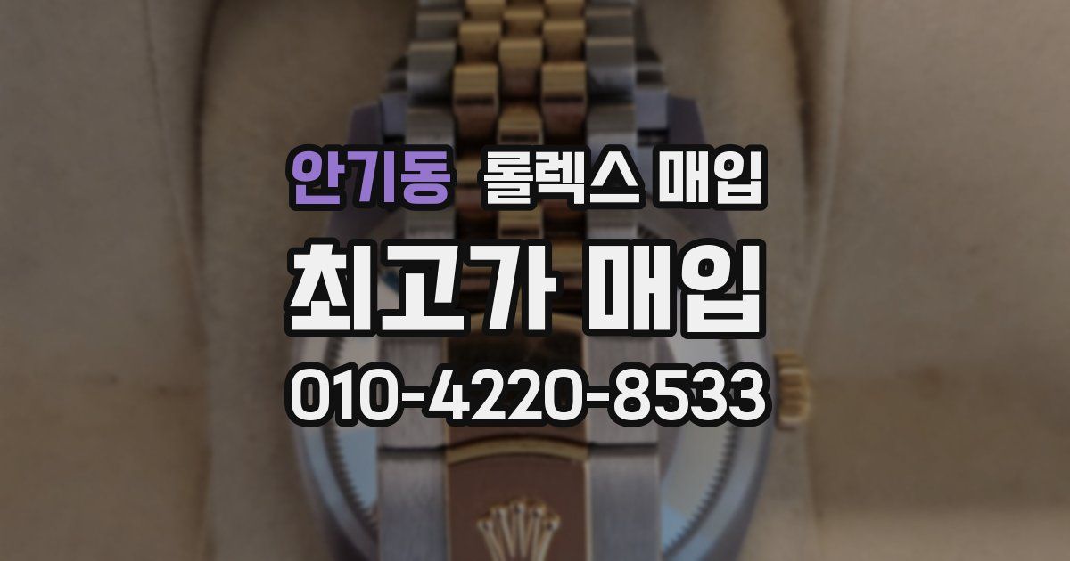 안기동 롤렉스 매입