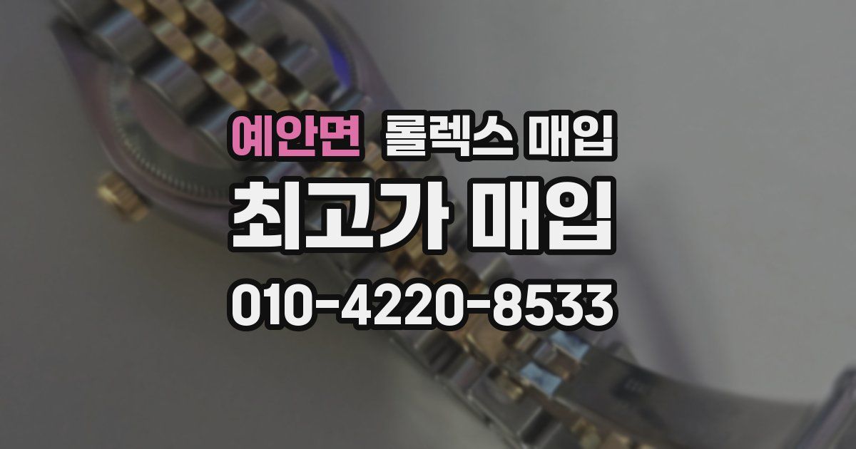 예안면 롤렉스 매입