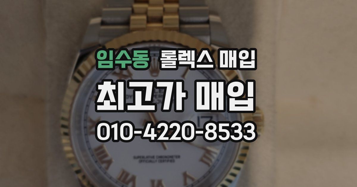 임수동 롤렉스 매입
