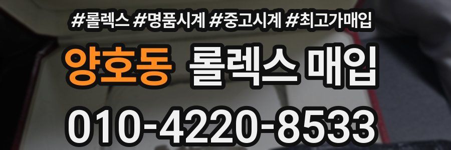 양호동 롤렉스 매입