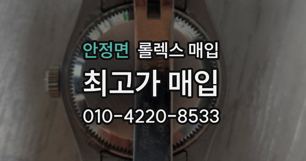 안정면 롤렉스 매입