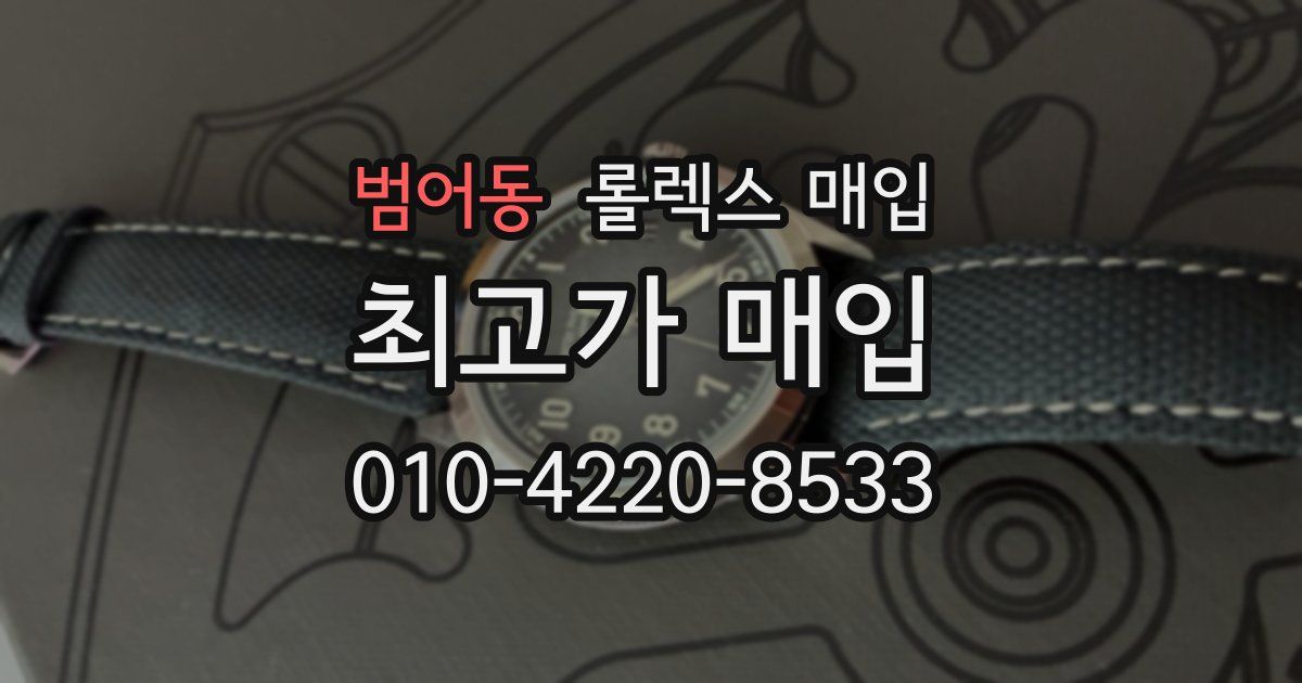 범어동 롤렉스 매입