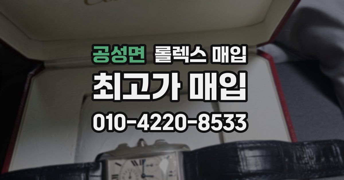 공성면 롤렉스 매입