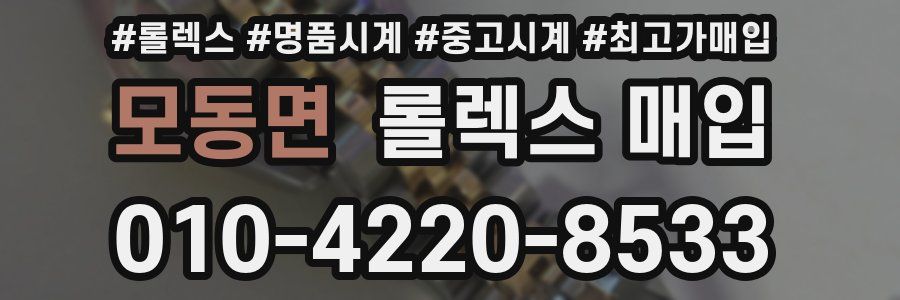 모동면 롤렉스 매입